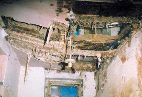 Wasserschaden von oben